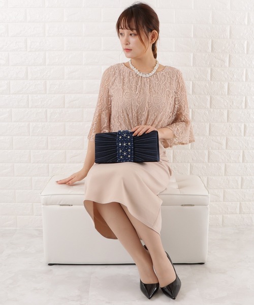 セール】パールビジュー2wayクラッチバッグ（クラッチバッグ）｜Lace