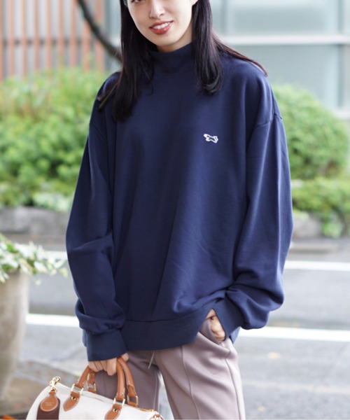 PENNEYS(ぺニーズ)の「PENNEY'S/ペニーズ THE FOX MOCK NECK SWEAT フォックス モックネックスウェット(スウェット・メンズ・ブラック/グリーン/ネイビー/ライトグレー/ホワイト・LARGE/MEDIUM/SMALL)」の5枚目の写真