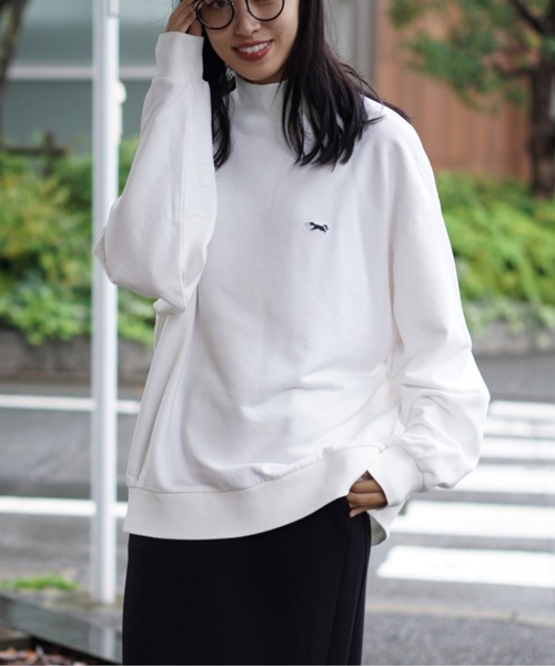 PENNEYS(ぺニーズ)の「PENNEY'S/ペニーズ THE FOX MOCK NECK SWEAT フォックス モックネックスウェット(スウェット・メンズ・ブラック/グリーン/ネイビー/ライトグレー/ホワイト・LARGE/MEDIUM/SMALL)」の2枚目の写真