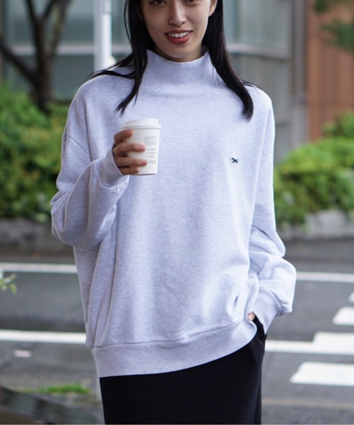 PENNEYS(ぺニーズ)の「PENNEY'S/ペニーズ THE FOX MOCK NECK SWEAT フォックス モックネックスウェット(スウェット・メンズ・ブラック/グリーン/ネイビー/ライトグレー/ホワイト・LARGE/MEDIUM/SMALL)」の4枚目の写真