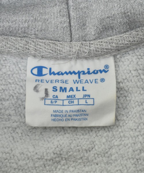 Champion(チャンピオン)の「【ヴィンテージ古着】Champion / チャンピオン ロゴ刺繍 リバースウィーブ プルオーバーパーカー(パーカー・メンズ・グレー・SMALL)」の3枚目の写真