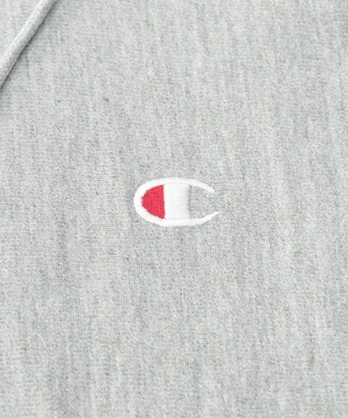 Champion(チャンピオン)の「【ヴィンテージ古着】Champion / チャンピオン ロゴ刺繍 リバースウィーブ プルオーバーパーカー(パーカー・メンズ・グレー・SMALL)」の5枚目の写真