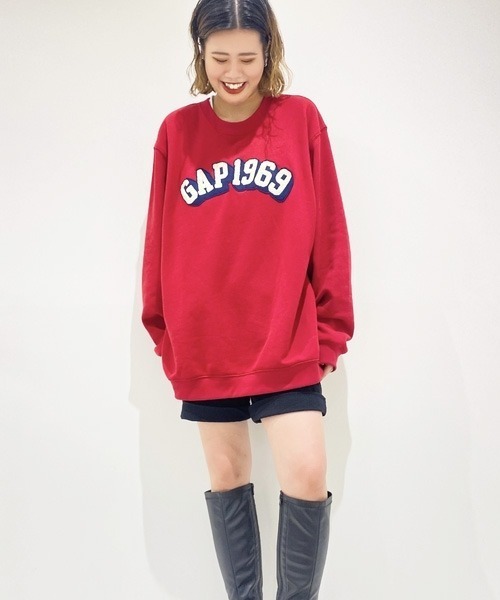 GAP（ギャップ）の「ヴィンテージ ソフト GAP 1969 ロゴスウェット・トレーナー(ユニセックス)（スウェット・メンズ・グレー/レッド/ブルー/グリーン/ネイビー/ベージュ・XS/S/M/L/XL）」の8枚目の写真