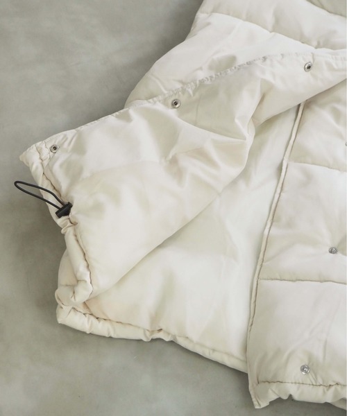 tiptop（ティップトップ）の「ファイバーダウンオーバーベスト（ダウンベスト・レディース・アイボリー/ブラック・FREE）」の15枚目の写真