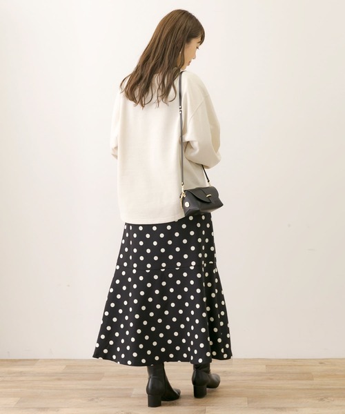 URBAN RESEARCH Sonny Label(アーバンリサーチサニーレーベル)の「ポルカドットトラペーズスカート(スカート・レディース・ブラウン/ブラック・36/38)」の10枚目の写真
