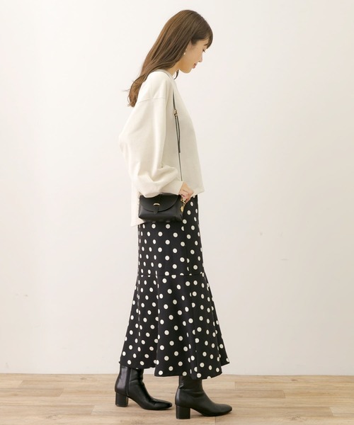 URBAN RESEARCH Sonny Label(アーバンリサーチサニーレーベル)の「ポルカドットトラペーズスカート(スカート・レディース・ブラウン/ブラック・36/38)」の11枚目の写真