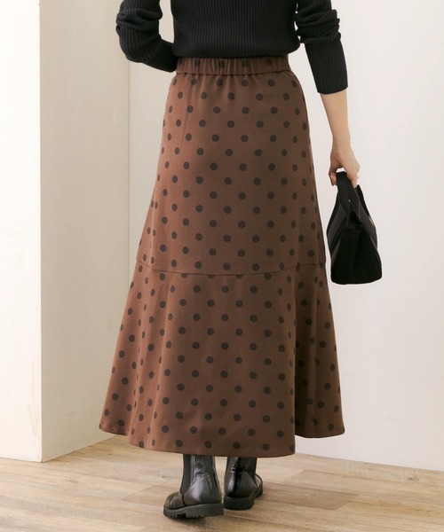 URBAN RESEARCH Sonny Label(アーバンリサーチサニーレーベル)の「ポルカドットトラペーズスカート(スカート・レディース・ブラウン/ブラック・36/38)」の18枚目の写真