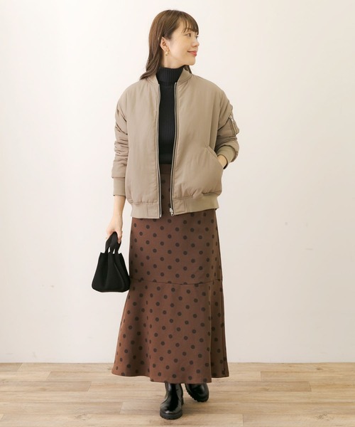 URBAN RESEARCH Sonny Label(アーバンリサーチサニーレーベル)の「ポルカドットトラペーズスカート(スカート・レディース・ブラウン/ブラック・36/38)」の20枚目の写真