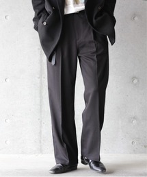 y/m by れぽすけ | センタープレスストレートパンツ(その他パンツ)