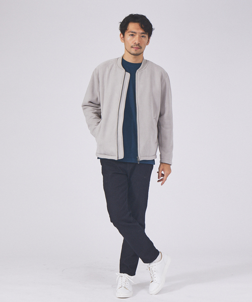 ABAHOUSE GRAY(アバハウスグレイ)の「起毛 スムース クルーネック ロング Tシャツ(Tシャツ/カットソー・メンズ・グレイッシュベージュ/ブラック/ホワイト/ライトグレー/グリーン・46/48)」の13枚目の写真