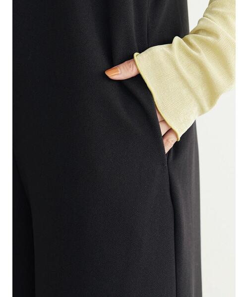 Green Parks(グリーンパークス)の「・novem 9 ラッフルサロペットパンツ(つなぎ/オールインワン・レディース・イエロー/ブラウン/ブラック・FREE)」の8枚目の写真