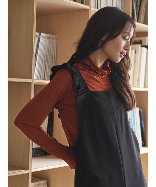 Green Parks(グリーンパークス)の「・novem 9 ラッフルサロペットパンツ(つなぎ/オールインワン・レディース・イエロー/ブラウン/ブラック・FREE)」の19枚目の写真