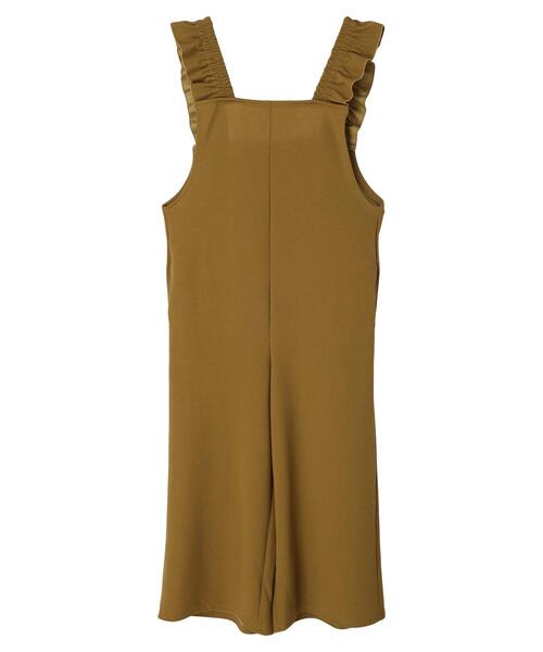 Green Parks(グリーンパークス)の「・novem 9 ラッフルサロペットパンツ(つなぎ/オールインワン・レディース・イエロー/ブラウン/ブラック・FREE)」の21枚目の写真