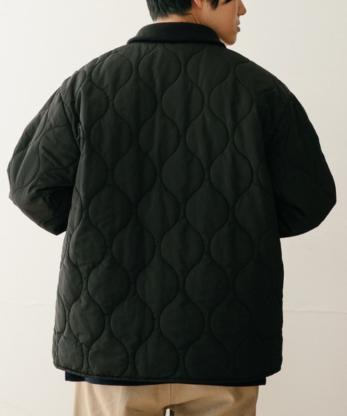 ITEMS URBANRESEARCH（アイテムズ アーバンリサーチ）の「中綿キルティング リブ衿ブルゾン（ブルゾン・メンズ・カーキ/ブラック/ネイビー・LARGE/MEDIUM）」の21枚目の写真