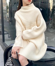【全店舗再入荷】ボトルネックAラインミニワンピース