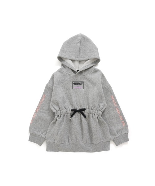 JENNI love(ジェニィラブ)の「裏起毛ウエストマークロング丈パーカー(パーカー・キッズ・グレー/オレンジ/グリーン・130cm/140cm/150cm/160cm)」の16枚目の写真