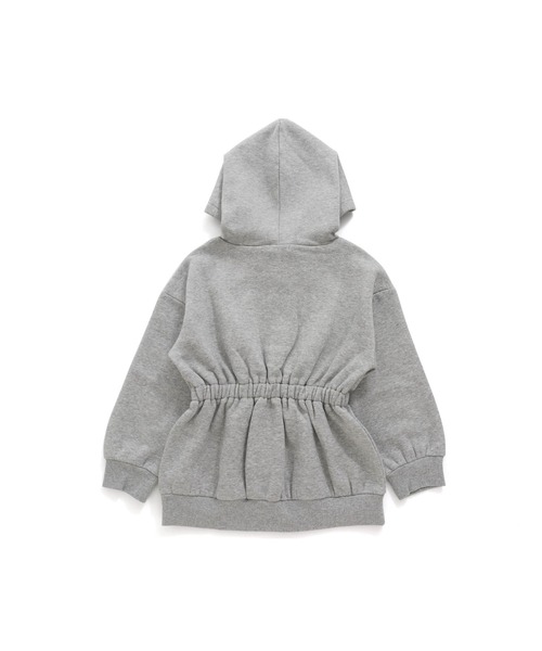 JENNI love(ジェニィラブ)の「裏起毛ウエストマークロング丈パーカー(パーカー・キッズ・グレー/オレンジ/グリーン・130cm/140cm/150cm/160cm)」の4枚目の写真