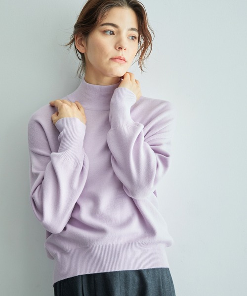 ROPE'（ロペ）の「ウール混スムースハイネックニット（ニット/セーター