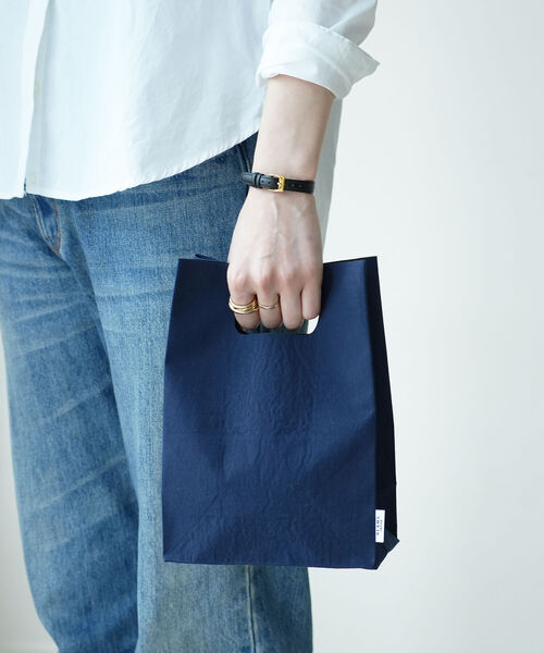 BEAMS JAPAN（ビームス　ジャパン）の「BEAMS JAPAN / KONBU バゲットバッグ S（トートバッグ・メンズ・ホワイト/オレンジ/ネイビー・ONE SIZE）」の18枚目の写真