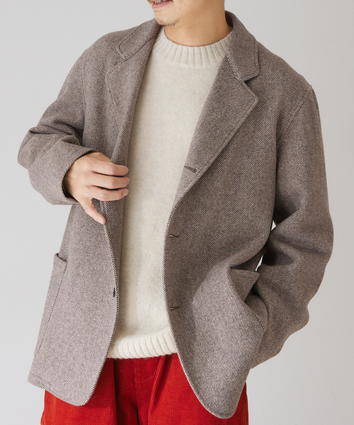 417 EDIFICE（フォーワンセブンエディフィス）の「【French Merino / フレンチメリノ】リラックスワークジャケット（テーラードジャケット・メンズ・その他4/その他9/その他6・LARGE/SMALL/MEDIUM）」の2枚目の写真