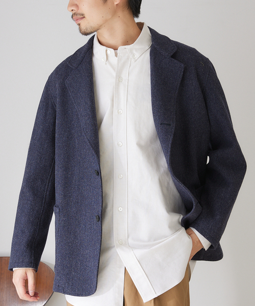 417 EDIFICE（フォーワンセブンエディフィス）の「【French Merino / フレンチメリノ】リラックスワークジャケット（テーラードジャケット・メンズ・その他4/その他9/その他6・LARGE/SMALL/MEDIUM）」の3枚目の写真