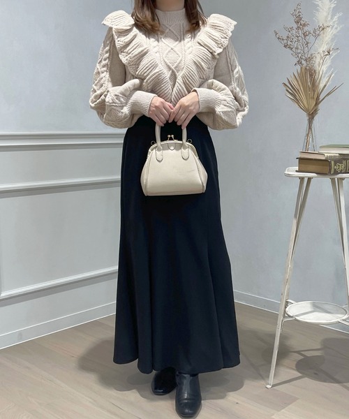apres jour(アプレジュール)の「フリルデザインニット【ZOZOTOWN限定アイテム】(ニット/セーター・レディース・アイボリー/ライトベージュ/ピンク・X-LARGE/フリー)」の21枚目の写真