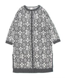 ツハル モチーフ柄 ジャカード ニット コート 新品未使用 70349593_8_d_215.jpg