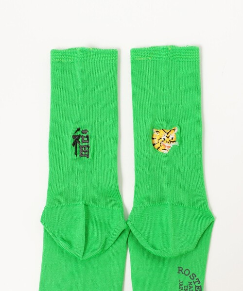 BEAMS BOY(ビームスボーイ)の「ROSTER SOX × BEAMS BOY / 別注 福トラ SOX(ソックス/靴下・レディース・グリーン/ブラック・ONE SIZE)」の7枚目の写真
