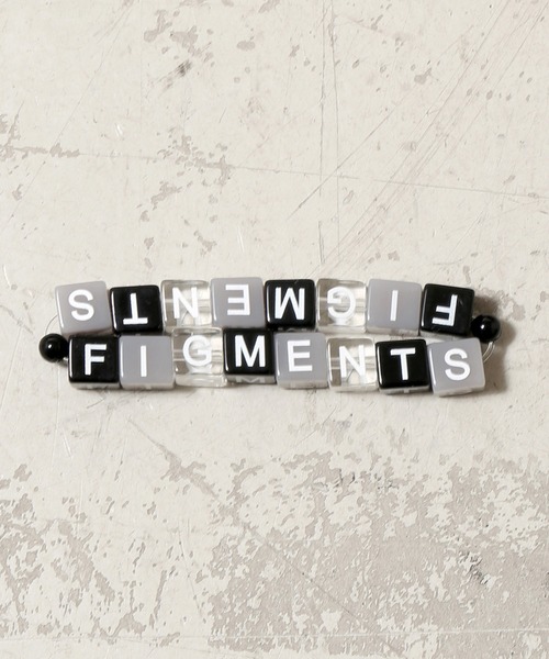 Figments(フィグメンツ)の「ロゴブロックブレスレット(ブレスレット・レディース・ブラック/ブルー・FREE)」の5枚目の写真