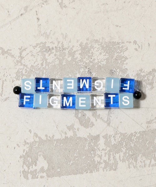Figments(フィグメンツ)の「ロゴブロックブレスレット(ブレスレット・レディース・ブラック/ブルー・FREE)」の6枚目の写真
