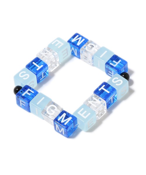 Figments(フィグメンツ)の「ロゴブロックブレスレット(ブレスレット・レディース・ブラック/ブルー・FREE)」の9枚目の写真