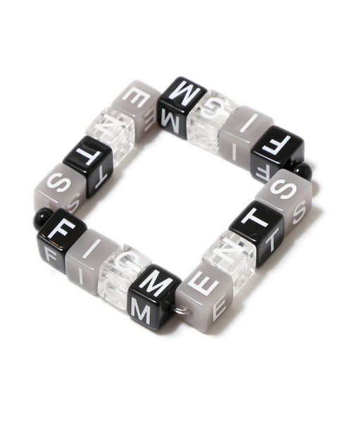 Figments(フィグメンツ)の「ロゴブロックブレスレット(ブレスレット・レディース・ブラック/ブルー・FREE)」の8枚目の写真