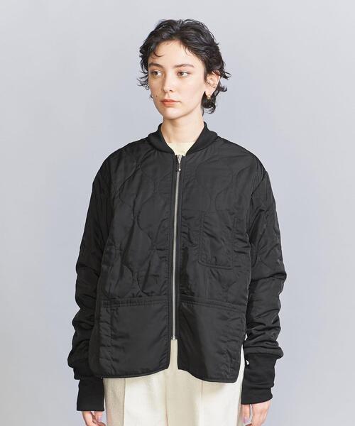 FIVE BROTHER(ファイブブラザー)の「【別注】<FIVE BROTHER>キルティングジャケット 23SS -ウォッシャブル-(ブルゾン・レディース・ライトグレー/ブラック・M)」の14枚目の写真