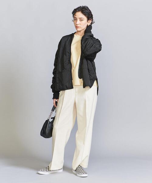 FIVE BROTHER(ファイブブラザー)の「【別注】<FIVE BROTHER>キルティングジャケット 23SS -ウォッシャブル-(ブルゾン・レディース・ライトグレー/ブラック・M)」の8枚目の写真