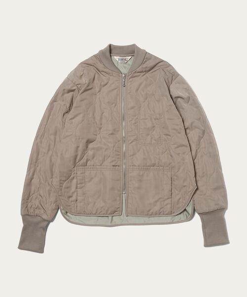 FIVE BROTHER(ファイブブラザー)の「【別注】<FIVE BROTHER>キルティングジャケット 23SS -ウォッシャブル-(ブルゾン・レディース・ライトグレー/ブラック・M)」の22枚目の写真