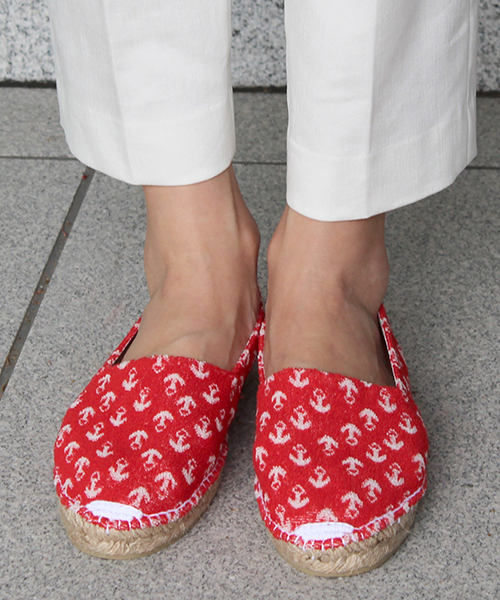 GAIMO(ガイモ)の「【WEB限定】GAIMO 碇マーク柄エスパ(その他シューズ・レディース・ネイビー/レッド・38/39/37/40/36)」の1枚目の写真