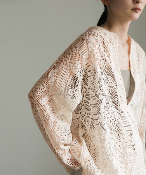 select MOCA（セレクトモカ）の「キーネックカットレースプルオーバー（Tシャツ/カットソー・レディース・ブラック/アイボリー・FREE）」の10枚目の写真