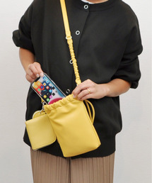 カシュカシュ cachecache / バンジーコード巾着スマホショルダー