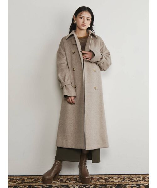 MURUA(ムルーア)の「グラデーションクルーネックパフスリーブニット(ニット/セーター・レディース・パープル/グレー/マスタード・FREE)」の8枚目の写真
