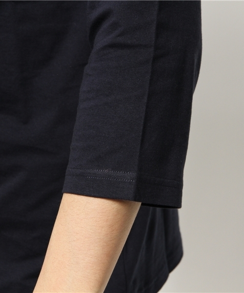 SHIPS JET BLUE（シップスジェットブルー）の「★★SHIPS JET BLUE(シップス ジェットブルー): パッチワーク 7スリーブカットソー 15SS（Tシャツ/カットソー・メンズ・イエロー/ネイビー/グレー/ワイン・LARGE/MEDIUM/SMALL）」の8枚目の写真