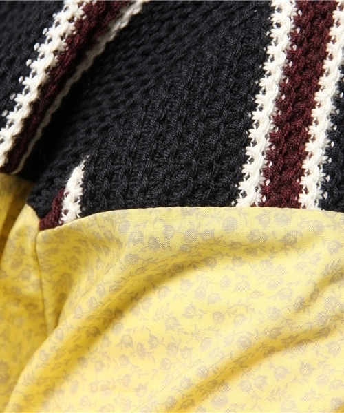 SHIPS JET BLUE（シップスジェットブルー）の「★★SHIPS JET BLUE(シップス ジェットブルー): パッチワーク 7スリーブカットソー 15SS（Tシャツ/カットソー・メンズ・イエロー/ネイビー/グレー/ワイン・LARGE/MEDIUM/SMALL）」の11枚目の写真