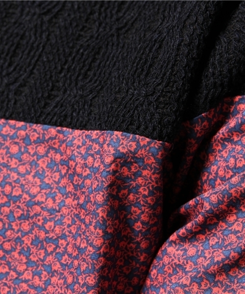 SHIPS JET BLUE（シップスジェットブルー）の「★★SHIPS JET BLUE(シップス ジェットブルー): パッチワーク 7スリーブカットソー 15SS（Tシャツ/カットソー・メンズ・イエロー/ネイビー/グレー/ワイン・LARGE/MEDIUM/SMALL）」の5枚目の写真