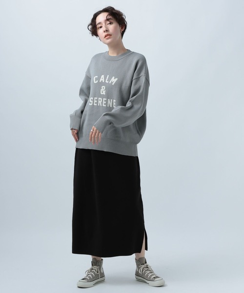 BAYFLOW(ベイフロー)の「ナローニットスカート(スカート・レディース・ライトブラウン/ブラック・SMALL/MEDIUM)」の7枚目の写真