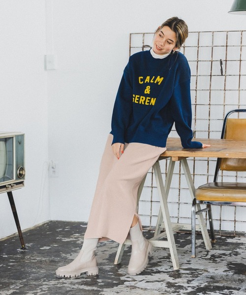 BAYFLOW(ベイフロー)の「ナローニットスカート(スカート・レディース・ライトブラウン/ブラック・SMALL/MEDIUM)」の22枚目の写真