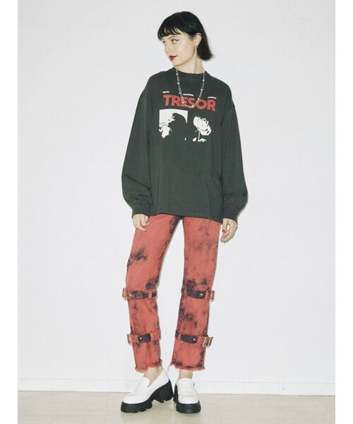 jouetie（ジュエティ）の「フォトBIGロンT（Tシャツ/カットソー・レディース・ブラック/オフホワイト/オレンジ・MEDIUM）」の13枚目の写真