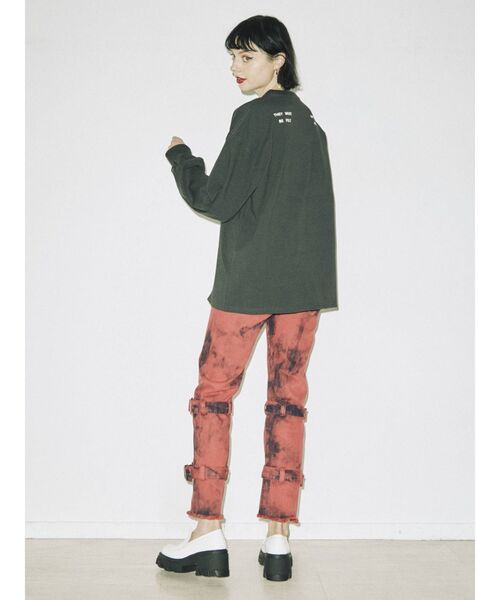 jouetie（ジュエティ）の「フォトBIGロンT（Tシャツ/カットソー・レディース・ブラック/オフホワイト/オレンジ・MEDIUM）」の16枚目の写真