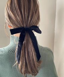 LOWRYS FARM | ベロアリボンヘアカフ　185533(バレッタ/ヘアクリップ)