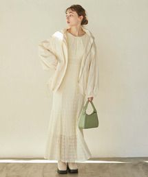 archives | チュール刺繍サイドシャーリングワンピース(ワンピース)