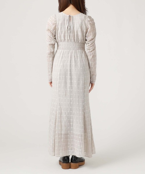 archives（アルシーヴ）の「チュール刺繍サイドシャーリングワンピース（ワンピース・レディース・グレー/ブラック/アイボリー・MEDIUM）」の21枚目の写真