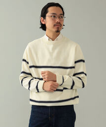 BEAMS F | Macalastair / ボーダー クルーネック ニット(ニット/セーター)